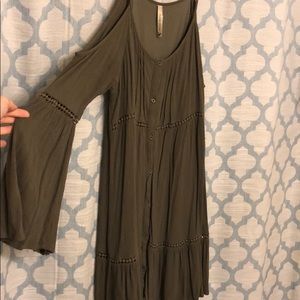 Paper Crane Cold Shoulder Dress